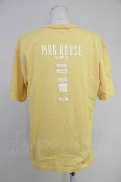 画像2: PINK HOUSE / 後ろロゴワッペン半袖カットソー L イエロー T-25-10-30-010-LO-TO-SA-ZT