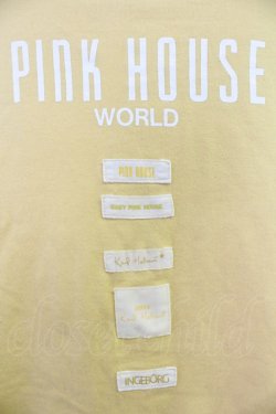 画像3: PINK HOUSE / 後ろロゴワッペン半袖カットソー L イエロー T-25-10-30-010-LO-TO-SA-ZT