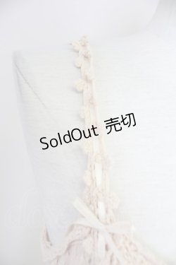 画像5: PINK HOUSE / カメリアモチーフリボンニットベビードール  アイボリー T-25-10-30-001-LO-TO-SA-ZT