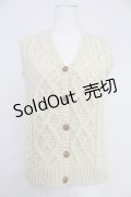 PINK HOUSE / ニットベスト  アイボリー T-25-10-30-011-LO-TO-SA-ZI
