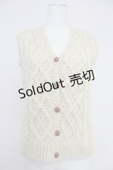 PINK HOUSE / ニットベスト  アイボリー T-25-10-30-011-LO-TO-SA-ZI