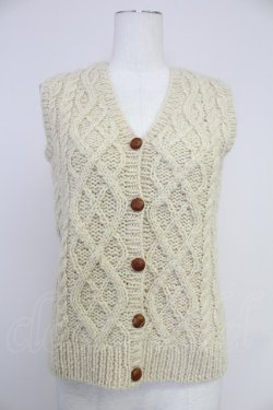 画像1: PINK HOUSE / ニットベスト  アイボリー T-25-10-30-011-LO-TO-SA-ZT