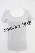 PINK HOUSE / シンプル半袖カットソー  グレー T-25-10-30-012-LO-TO-SA-ZI