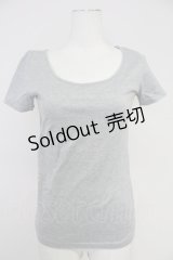PINK HOUSE / シンプル半袖カットソー  グレー T-25-10-30-012-LO-TO-SA-ZI
