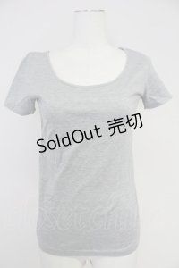 PINK HOUSE / シンプル半袖カットソー  グレー T-25-10-30-012-LO-TO-SA-ZI