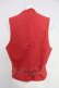 画像2: INGEBORG / 花柄ベスト  赤 T-25-10-30-015-LO-TO-SA-ZT (2)