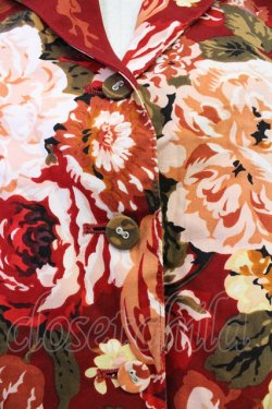 画像4: INGEBORG / 花柄ベスト  赤 T-25-10-30-015-LO-TO-SA-ZT