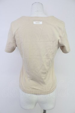 画像2: INGEBORG / ロゴワッペン半袖カットソー S アイボリー T-25-10-30-002-LO-TO-SA-ZT