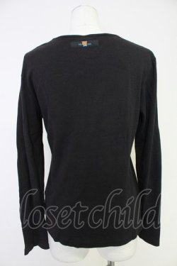 画像2: PINK HOUSE / ロゴプリントカットソー L 黒X白 T-25-10-30-020-LO-TO-SA-ZT