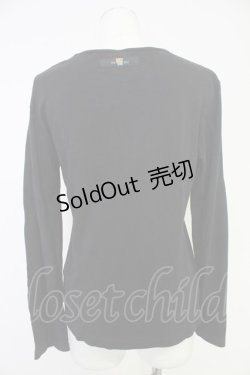 画像2: PINK HOUSE / ロゴプリントカットソー L 黒Ｘ白 T-25-10-30-020-LO-TO-SA-ZI