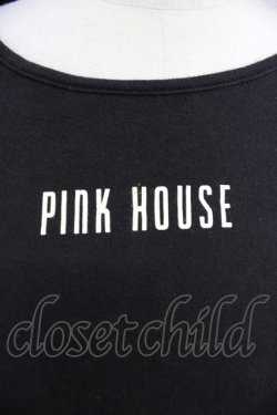 画像3: PINK HOUSE / ロゴプリントカットソー L 黒X白 T-25-10-30-020-LO-TO-SA-ZT