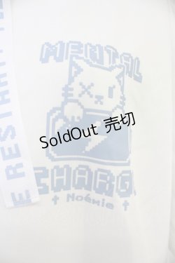 画像4: NOEMIE / ねこ耳配色オープンショルダージャージ  白Ｘサックス T-25-10-30-021-LO-TO-SA-ZI