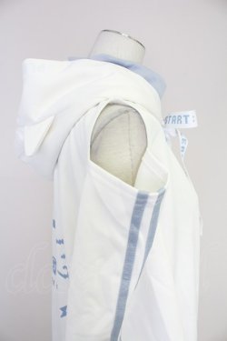 画像5: NOEMIE / ねこ耳配色オープンショルダージャージ  白Xサックス T-25-10-30-021-LO-TO-SA-ZT