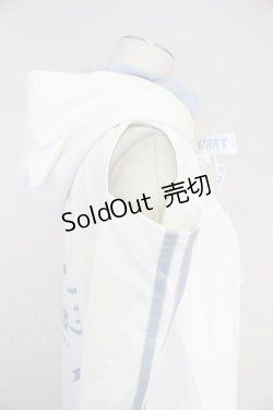 画像5: NOEMIE / ねこ耳配色オープンショルダージャージ  白Ｘサックス T-25-10-30-021-LO-TO-SA-ZI