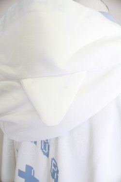 画像6: NOEMIE / ねこ耳配色オープンショルダージャージ  白Xサックス T-25-10-30-021-LO-TO-SA-ZT