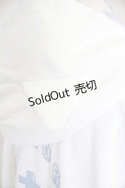 画像6: NOEMIE / ねこ耳配色オープンショルダージャージ  白Ｘサックス T-25-10-30-021-LO-TO-SA-ZI