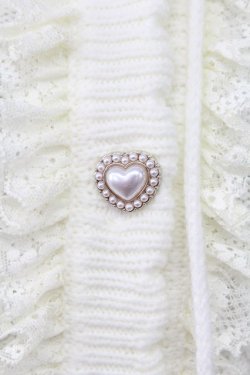 画像4: Secret Honey / ハートパールボタンフードニットカーディガン  白 T-25-11-06-022-CA-TO-SA-ZT