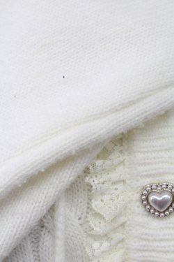 画像6: Secret Honey / ハートパールボタンフードニットカーディガン  白 T-25-11-06-022-CA-TO-SA-ZT