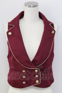 画像1: Amavel / Royal Princeの勲章ベスト  ボルドーＸ黒 T-25-11-06-023-CA-JA-SA-ZT