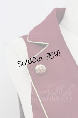 画像3: Amavel / Royal Princeの勲章ベスト  ボルドーＸ黒 T-25-11-06-023-CA-JA-SA-ZT