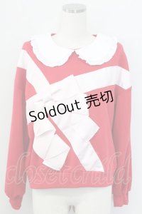 Ank Rouge / プレゼントリボントップス  赤ＸピンクＸ白 T-25-11-06-024-CA-TO-SA-ZI