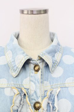 画像3: Emily Temple cute / ドットデニムジャケット  サックス T-25-11-06-026-ET-JA-SA-ZT