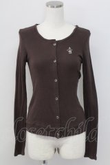 Emily Temple cute / キャサリンカーディガン  ブラウン T-25-11-06-027-ET-TO-SA-ZI