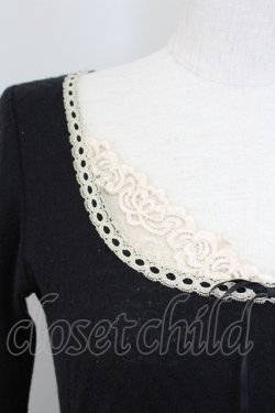 画像3: LOLITAその他(お買取対象外) / レースリボントップス  黒Ｘ白 T-25-11-06-029-LO-TO-SA-ZT