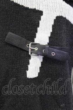 画像4: Jamie エーエヌケー / クロスモチーフダメージニット M ブラック T-25-11-06-030-LO-TO-SA-ZI