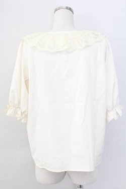 画像2: m petit by misako / MSKデシンレースエリブラウス L アイボリー T-25-11-06-006-LO-BL-SA-ZT