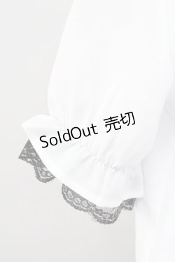 画像4: MA*RS / クロスZIP半袖ブラウス  白Ｘ黒 T-25-11-06-007-EL-BL-SA-ZT