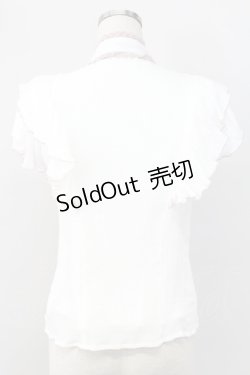 画像2: Rojita / 2Wayラッフルルシアーブラウス  白Ｘピンク T-25-11-06-008-LO-BL-SA-ZT