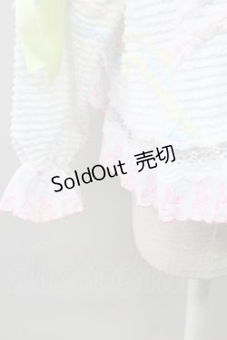 画像6: Nile Perch / カルーセルデザインうさぎ刺繍襟トップス  白ＸピンクＸ青 T-25-11-06-009-LO-TO-SA-ZT