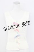 MILK / キャンディあみぐるみベスト  キナリ T-25-11-06-010-ML-TO-SA-ZT