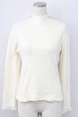 画像1: Emily Temple cute / バックリボンスタンドネックカットソー  アイボリー T-25-11-06-011-ET-TO-SA-ZT