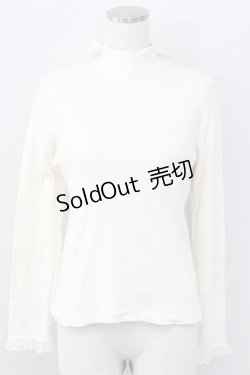 画像1: Emily Temple cute / バックリボンスタンドネックカットソー  アイボリー T-25-11-06-011-ET-TO-SA-ZI