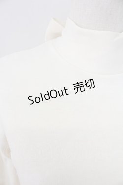 画像3: Emily Temple cute / バックリボンスタンドネックカットソー  アイボリー T-25-11-06-011-ET-TO-SA-ZI