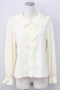 m petit by misako / AM マルエリフリルブラウス L アイボリー T-25-11-06-012-LO-BL-SA-ZT