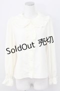 m petit by misako / AM マルエリフリルブラウス L アイボリー T-25-11-06-012-LO-BL-SA-ZI