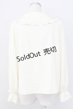 画像2: m petit by misako / AM マルエリフリルブラウス L アイボリー T-25-11-06-012-LO-BL-SA-ZI