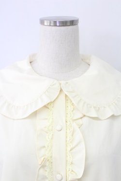 画像3: m petit by misako / AM マルエリフリルブラウス L アイボリー T-25-11-06-012-LO-BL-SA-ZT