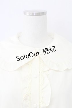 画像3: m petit by misako / AM マルエリフリルブラウス L アイボリー T-25-11-06-012-LO-BL-SA-ZI