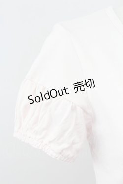 画像3: Emily Temple cute / ダブルリボンドットチュール半袖カットソー  ピンクＸアイボリー T-25-11-06-015-ET-TO-SA-ZT