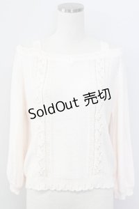 Secret Honey / パールニットトップス  ピンク T-25-11-06-016-CA-TO-SA-ZT