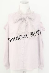 MA*RS / レースリボンタイオフショルダーブラウス  ピンク T-25-11-06-018-EL-BL-SA-ZT