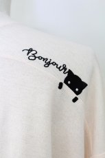 画像3: Rydia / コビニャー刺繍カーディガン  ピンクＸ黒 T-25-11-06-019-PU-TO-SA-ZI (3)