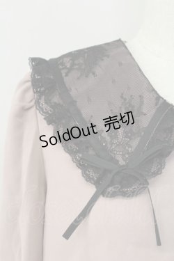 画像3: Rojita / リボン付き配色レース衿長袖ブラウス  ピンク T-25-11-06-020-LO-BL-SA-ZI