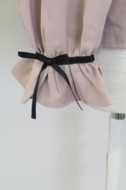 画像4: Rojita / リボン付き配色レース衿長袖ブラウス  ピンク T-25-11-06-020-LO-BL-SA-ZT