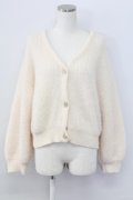 F&A / フレームローズ釦シュガーラメカーディガン  オフホワイト T-25-11-06-021-LO-TO-SA-ZT