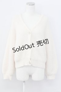 F&A / フレームローズ釦シュガーラメカーディガン  オフホワイト T-25-11-06-021-LO-TO-SA-ZI
